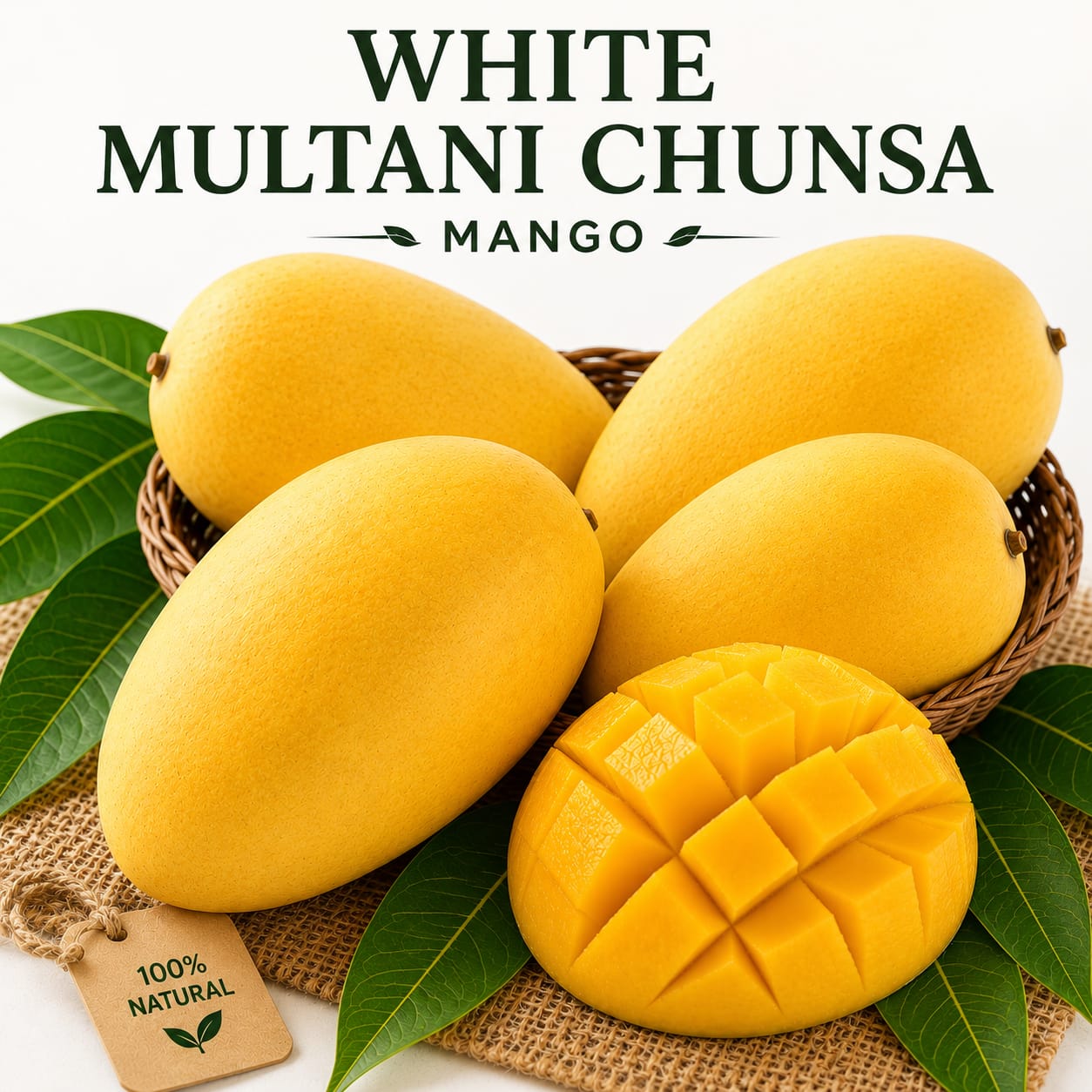 Multani White Chaunsa Mango – Extra Sweet, Juicy & Premium